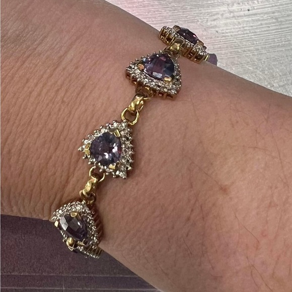 Colour Changing Sapphire Sterling Silver Bracelet - Picture 2 of 5